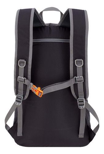 Mochila Senderismo Negra Impermeable Ligera 40l