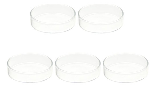 5 Placas Petri De Vidrio De 75 Mm/2,95 Pulgadas