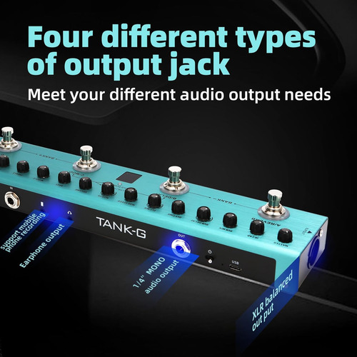 Pedal De Guitarra Multiefectos - Guitarra Eléctrica Digital