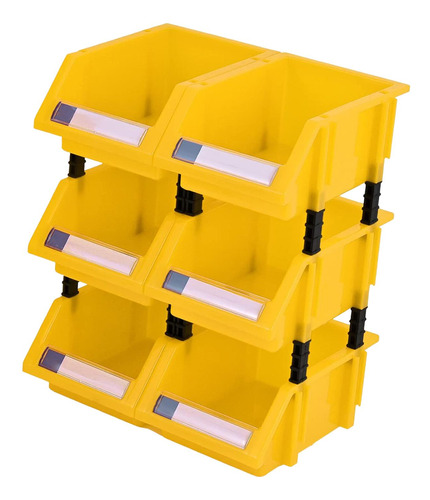 Organizador De Caja De Herramientas De 6 Piezas Amarillo