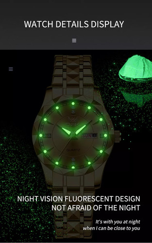 Reloj De Pulsera Empresarial Cuarzo Con Calendario Mujer
