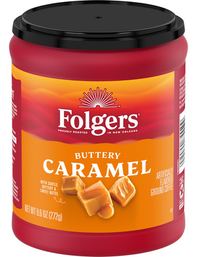 Folgers Buttery Caramel Flavored Ground Coffee 272 G