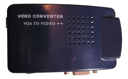 Convertidor De Vga A S-video, Con Cables Y Fuente De Poder