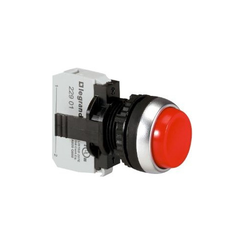 Boton Pulsador Rojo No Luminoso Saliente 22mm Ip66 Legrand