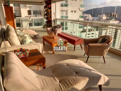 Imagem 5 de 30 de Vendo Apartamento Alto Padrão Em Santos, 4 Suítes, 3 Vagas, Vista Mar, Aparecida, Ville De France - Ap02680 - 68028632