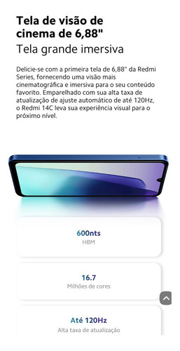 Redmi 14c Xiaomi 256gb 16ram Dual Sim Lançamento Com Capinha
