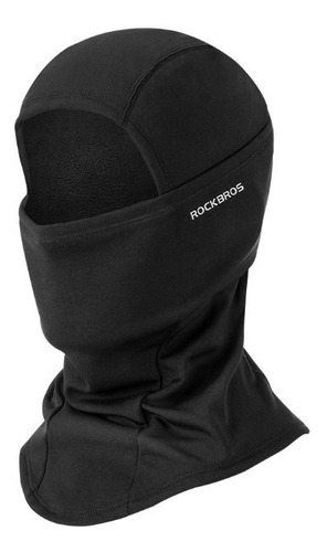 Imagen 1 de 5 de Balaclava Negra Micropolar Rockbros. Gorro Bicicleta Moto