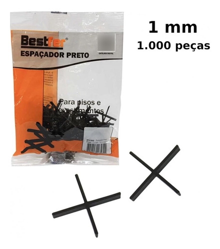 Espaçador De Piso E Revestimento 1mm (pacote 1.000 Pçs)