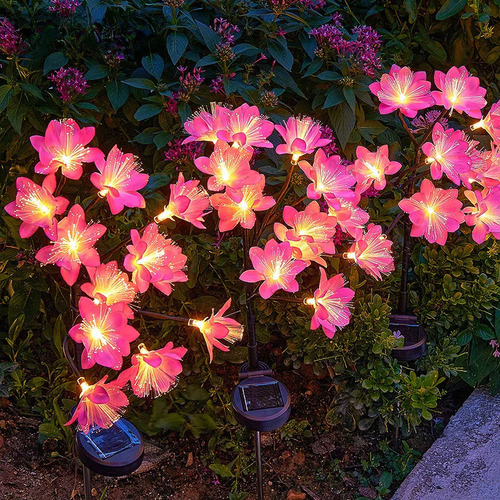 Lámparas Solares Led Para Jardín, Flores Y Césped, 3 Unidade