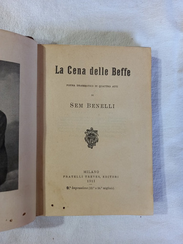 La Cena Delle Beffe - Sem Benelli - 1911 - Italiano