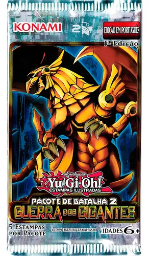 Yu-Gi-Oh! Booster Pack Guerra dos Gigantes Konami 15 Cartas