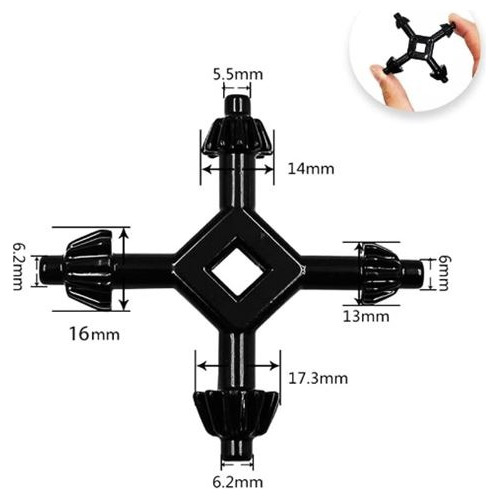Llave Mandril 4 En 1 Taladro Multifunción Cuatro En Uno