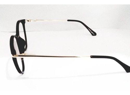 Imagem 4 de 10 de Óculos P/grau Armações Acetato Metal Geek Novidade