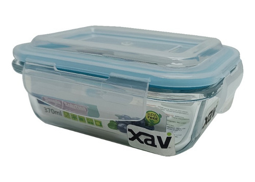 Contenedor Envase Pote Vidrio 370ml C/tapa Simple 8056 Xavi