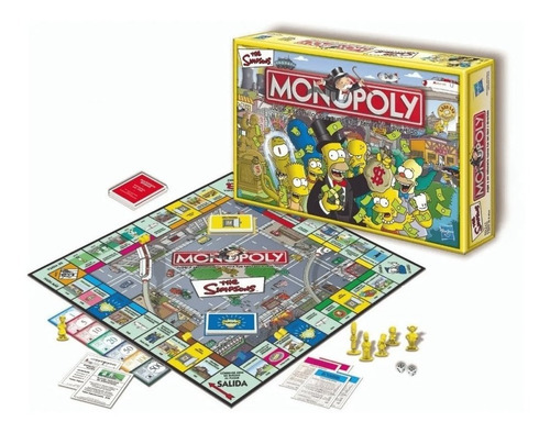Monopoly Los Simpsons Juego De Mesa Familiar Hasbro C