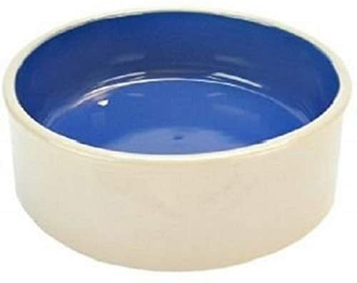 Plato De Ceramica Para Perro, Gris