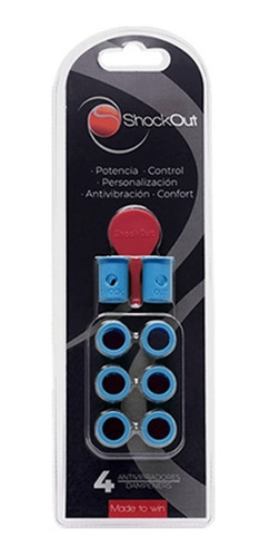 Imagen 1 de 6 de Antivibrador Paleta De Padel Dampeners Shock Out Pack