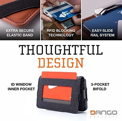 Billetera De Hombre Dango Bloqueo Rfid Marron Oscuro