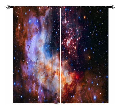 Cortinas De Galaxia Con Tema Del Espacio Exterior Para ...