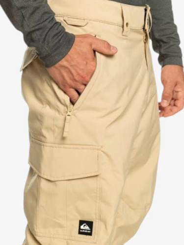 Pantalón Nieve Hombre Quiksilver Porter Ski Snowboard Camel