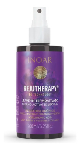 Leave In Rejutherapy Inoar 200ml Hidratante Protector Calor