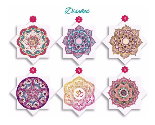 Imagen 2 de 7 de Vinilos Pared Mandalas De 1,20 X 1,20 Metros