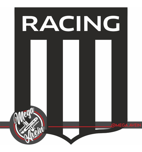 Vinilo Decorativo Racing Escudo. Vinilo Futbol Racing