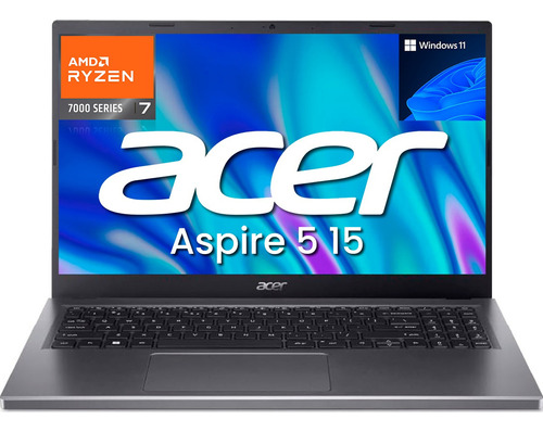 Laptop  Acer Aspire 5 15 A515-48M-R9NG gris oscura AMD Ryzen 7