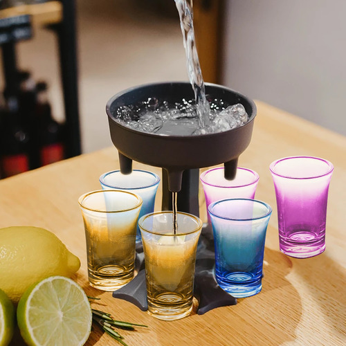 Copas De Vino Y Vasos De Agua Acrílicos Sin Tallo, 4 Piezas,