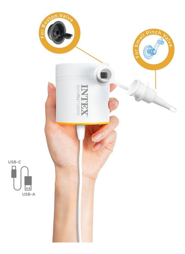 Bomba De Ar Intex Quickfill Usb 150 Inflador 66616