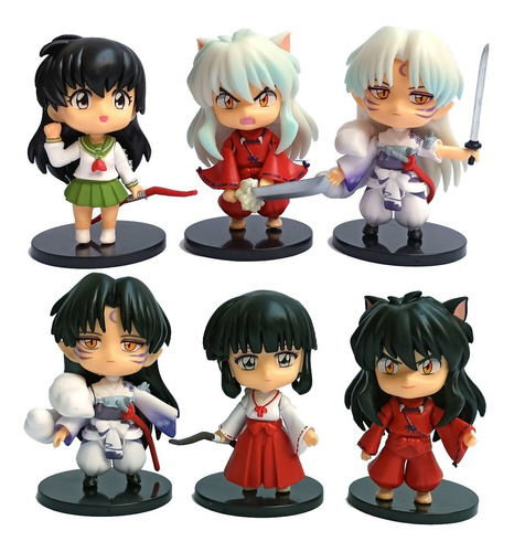 Inuyasha Set De 6 Figuras Colección Completa Importada