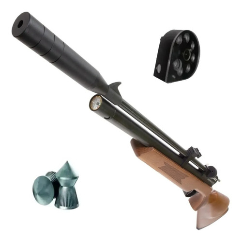 Rifle Aire Comprimido Fox Pcp Pr900 Regulado + Cargador