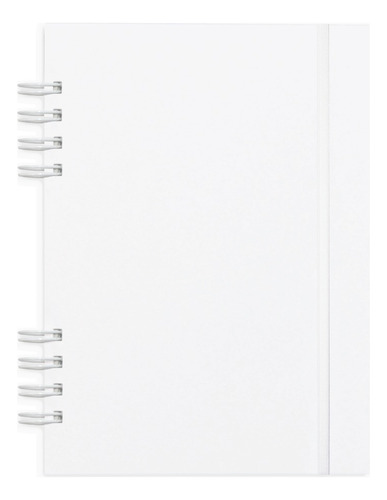 Cuaderno Ecológico A5 (15x21) Blanco Anillado 80 H C/ Elást.