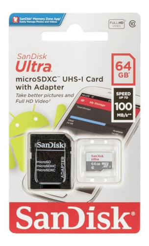 Memoria Micro Sd 64gb Clase 10