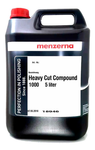 Menzerna Pulimento Heavy Cut 1000 Galón 5 Litros Alto Corte