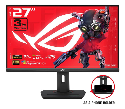 Monitor Asus Rog Xg27acs 27 Wqhd 180hz Hdmi Displayport
