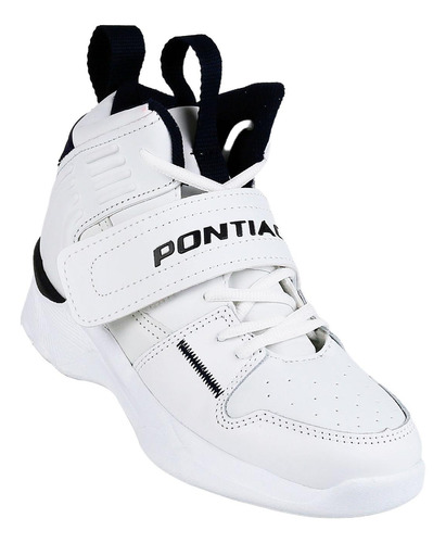 Tenis Casual Niño Blanco Tacto Piel Pontiac 00203903