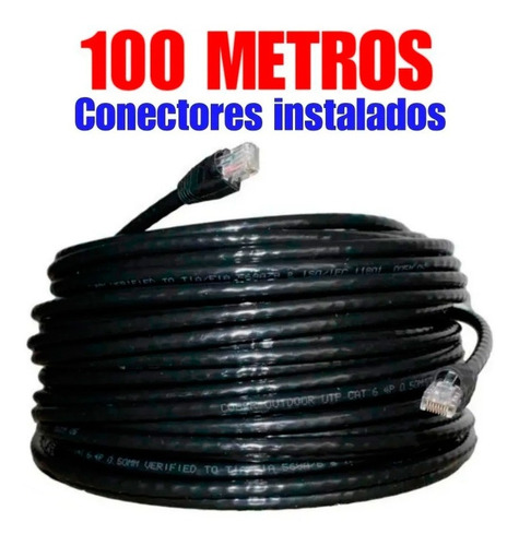 100 Cable Utp Mts Cat5e Exterior Intemperie Redes Internet 