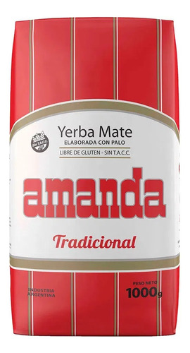 Yerba Mate Amanda Tradicional 1000g X 1 Unid. - Dh Tienda