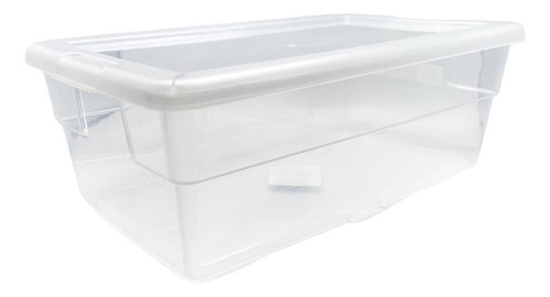 Caja De Plástico Transparente Con Tapa Organizadora Zapatera