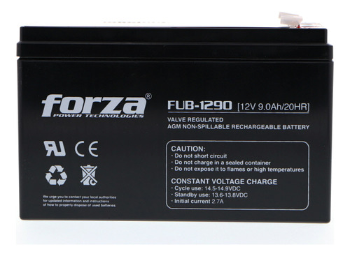 Batería Forza Fub-1290 12v 9a Para Ups