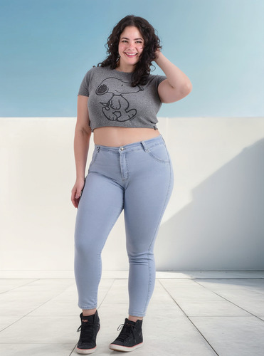 Pantalon Jean Elastizado Mujer Talles Grandes - Especial