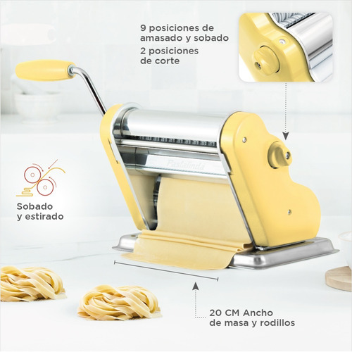Imagen 5 de 10 de Pastalinda Máquina Clásica 200 Amarilla