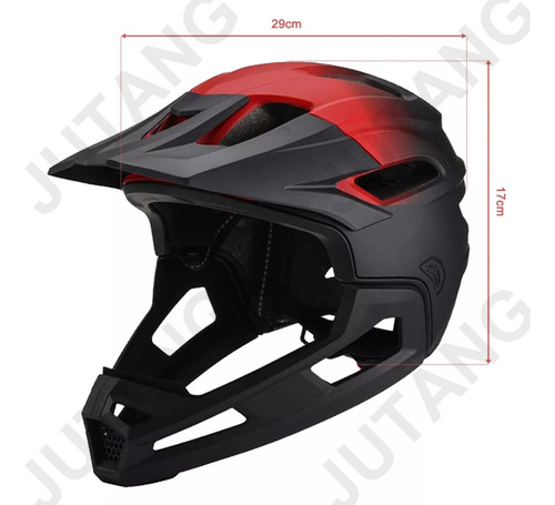 Casco de bmx Jutang cascos para bicicleta Casco mtb fox color rojo