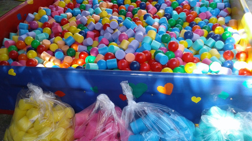 Imagem 9 de 10 de Bolinhas + Espumas Mix Piscina Kit C/ 500 Unidades Promoção