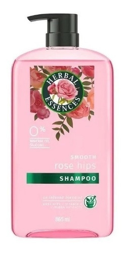 Imagen 1 de 3 de Shampoo Petalos De Rosa Herbal Essences Smooth Rose 865ml