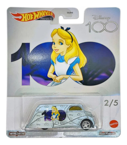 Carrito Disney 100 Deco con entrega Alice Mattel de Hot Wheels