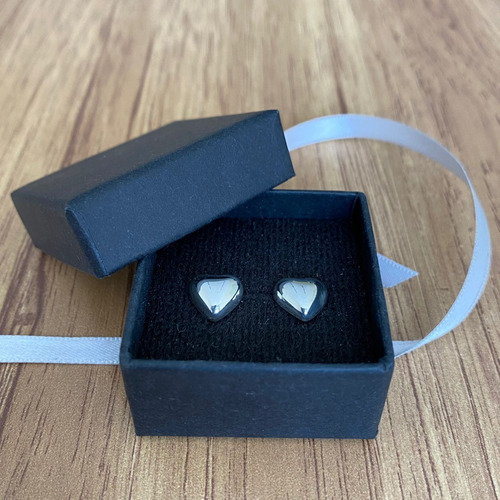 Imagen 8 de 10 de Broquel De Plata .925 Corazón Abombado Agálea Joyería