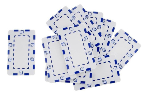 10 Fichas De Póquer De Cerámica Rectangulares For Mahjong Y