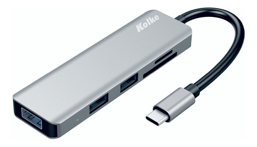 Hub Usb C Usb 3.0 X 3 + Lector Sd Msd + Tipo C Pd 5 Gbps